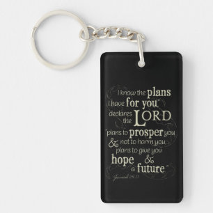 Jeremiah 29:11 Encouraging Bible Verse Key Ring