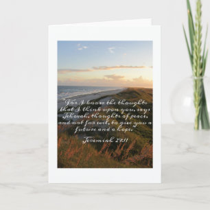 Jeremiah 29:11 Folding Notecard