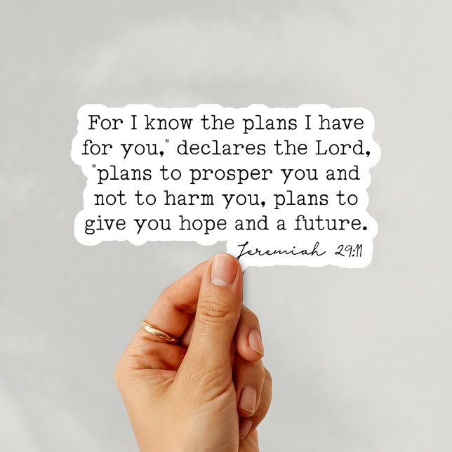 Jeremiah 29:11 For I know the plans (Creator Uploaded)