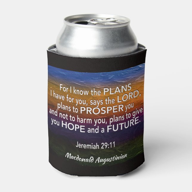 JEREMIAH 29:11 For I Know The Plans Personalised Can Cooler (Can Front)
