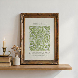 Jeremiah 29:11 For I know the plans Poster