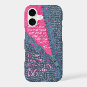 Jeremiah 29:11 I Know The Plans Denim Zipper Pull