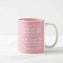Jeremiah 29:11 Inspirational Christian Bible Mug