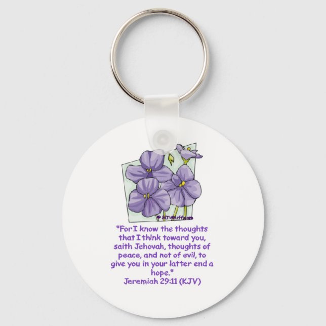 Jeremiah 29:11 key ring (Front)