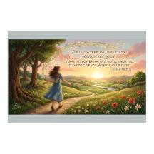 Jeremiah 29:11 KJV Poster – Christian Wall Art