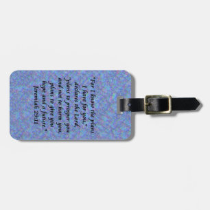 jeremiah 29-11 luggage tag