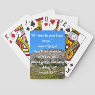 Jeremiah 29:11 MountainView Customisable Christian Playing Cards