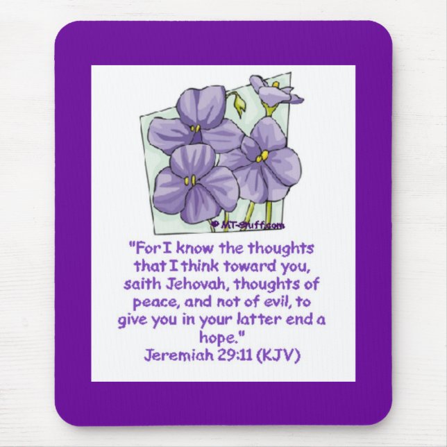 Jeremiah 29:11 mouse pad (Front)