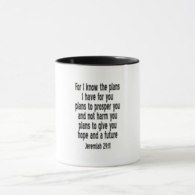 Jeremiah 29:11 mug (Center)