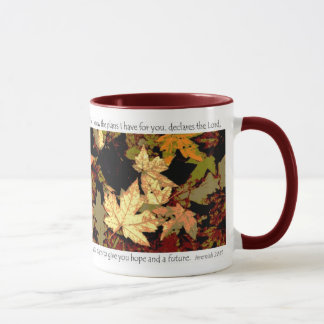 Jeremiah 29:11 Original Leaf Mosaic Photo Art Mug