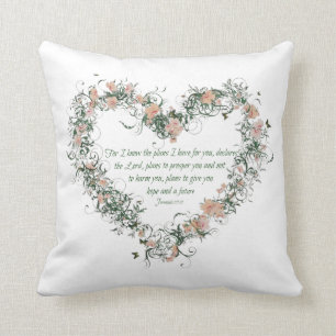 Jeremiah 29:11 Polyester Throw Pillow