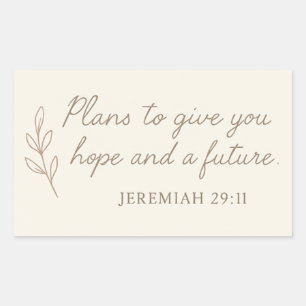 Jeremiah 29:11 Sticker