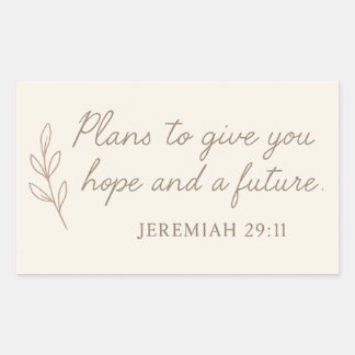Jeremiah 29:11 Sticker