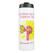 Jeremiah 29:11 Sunflower Cross Christian Faith T‑S