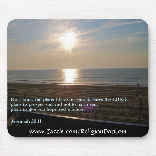 Jeremiah 29:11 Sunrise Mouse Pad (Front)