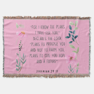 Jeremiah 29:11  throw blanket