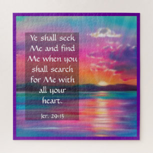 Jeremiah 29:13 jigsaw puzzle