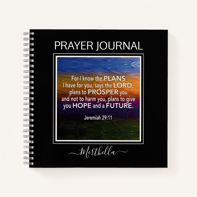 Jeremiah 29 I KNOW THE PLANS Prayer Journal (Front)