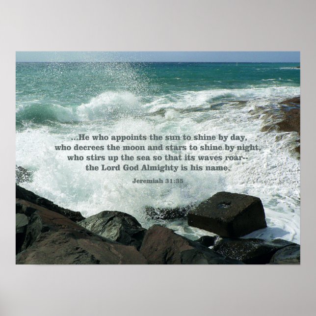 Jeremiah 31:35 POSTER Print (Front)