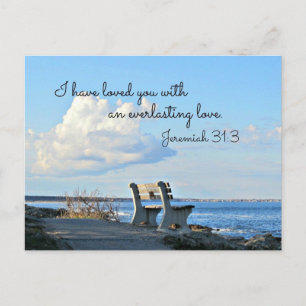 Jeremiah 31:3 I have loved you with an everlasting Postcard