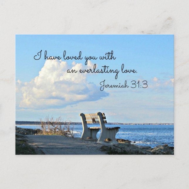 Jeremiah 31:3 I have loved you with an everlasting Postcard (Front)