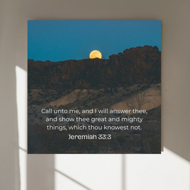 Jeremiah 33:3 KJV Wall Art – Scripture Poster (Creator Uploaded)