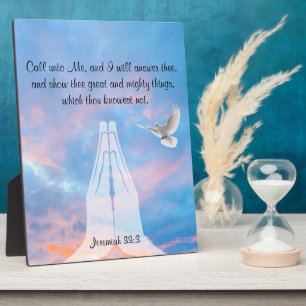 Jeremiah 33:3 Plaque