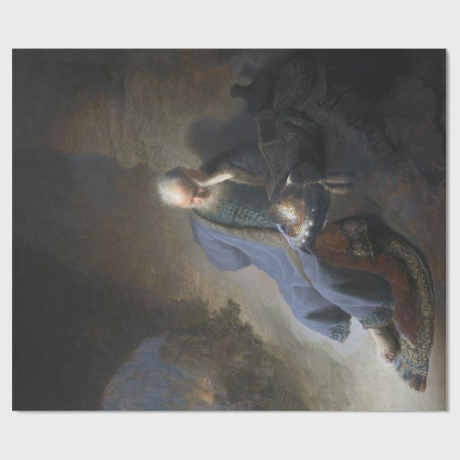 Jeremiah Lamenting on Fall of Jerusalem, Rembrandt Wrapping Paper (Flat)
