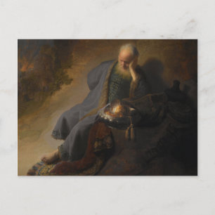 Jeremiah Lamenting the Destruction of Jerusalem Postcard