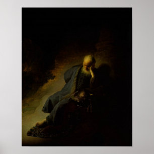 Jeremiah Lamenting The Destruction Of Jerusalem Poster