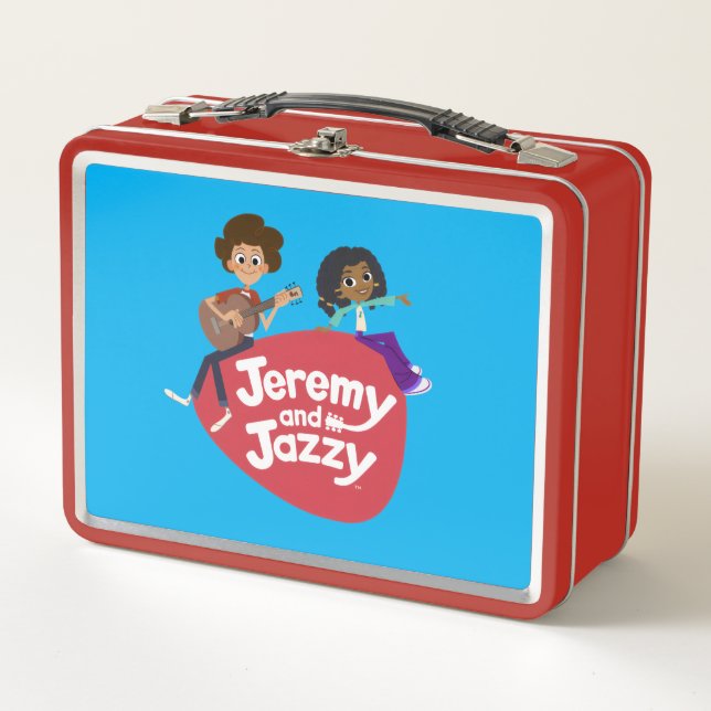 Jeremy and Jazzy Metal Lunch Box (Front)