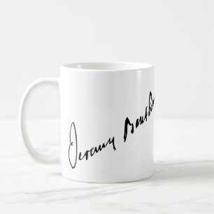 Jeremy Bentham signture Coffee Mug