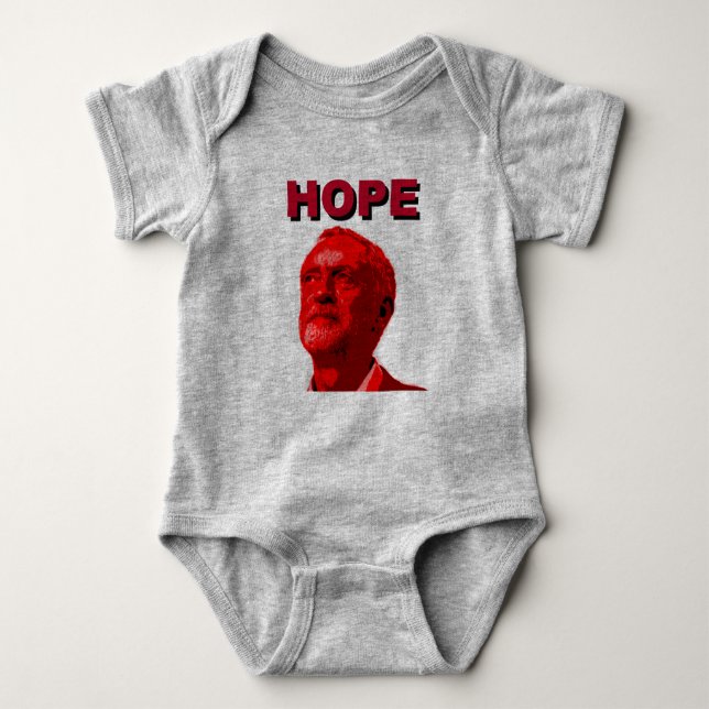 Jeremy Corbyn Hope Baby Bodysuit (Front)