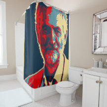 Jeremy Corbyn labour supporter shower curtain
