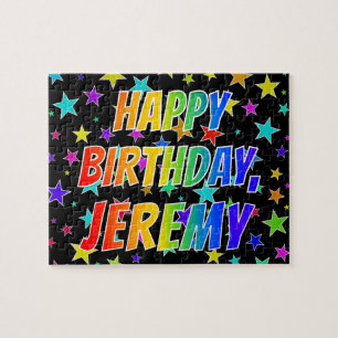 "JEREMY" First Name, Fun "HAPPY BIRTHDAY" Jigsaw Puzzle