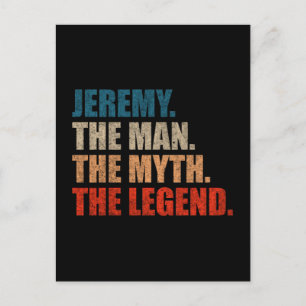 Jeremy The Man The Myth The Legend Postcard