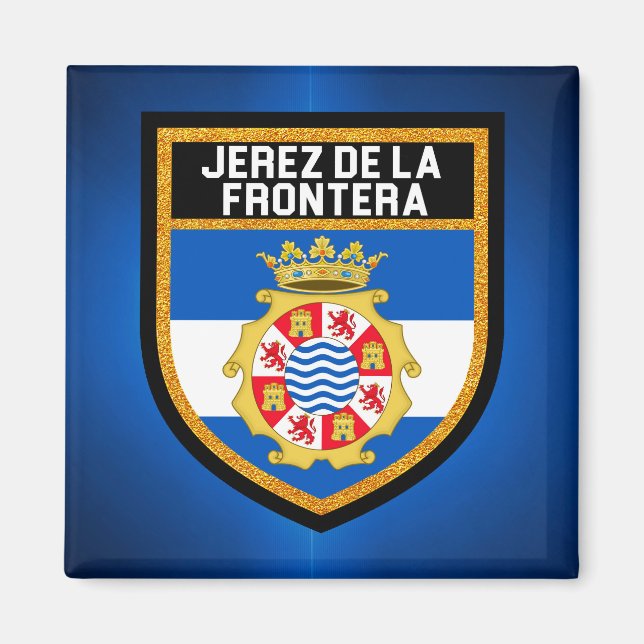 Jerez de la Frontera Flag Magnet (Front)