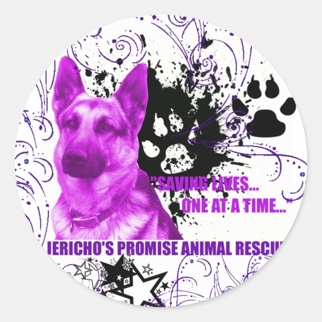 Jericho's Promise Aimal Rescue Sticker (Front)