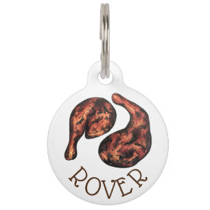 Jerk Chicken Caribbean West Indian Jamaican Food Pet Tag