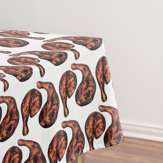 Jerk Chicken Caribbean West Indian Jamaican Food Tablecloth (In Situ)