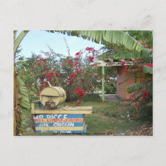Jerk Chicken Stand in Negril, Jamaica 2011 Postcard