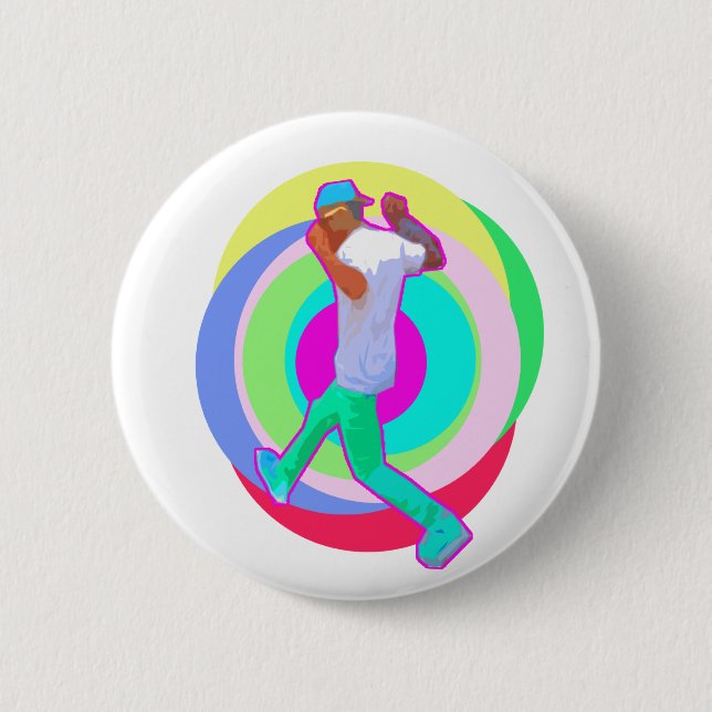 JERK DANCE logo 6 Cm Round Badge (Front)