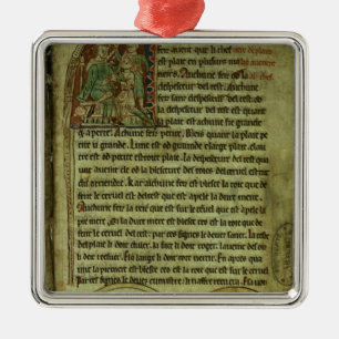 Jerome: A doctor visiting a patient Metal Ornament