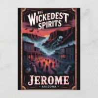 Jerome Arizona Haunted Ghost Town Horror Poster