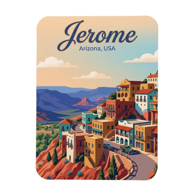Jerome Arizona Magnet (Vertical)