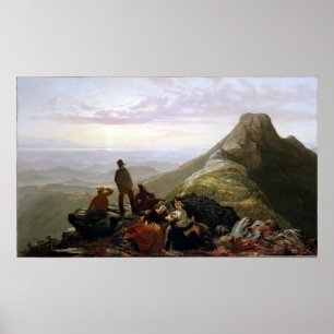 Jerome Thompson Belated Party Mansfield Mountain Poster