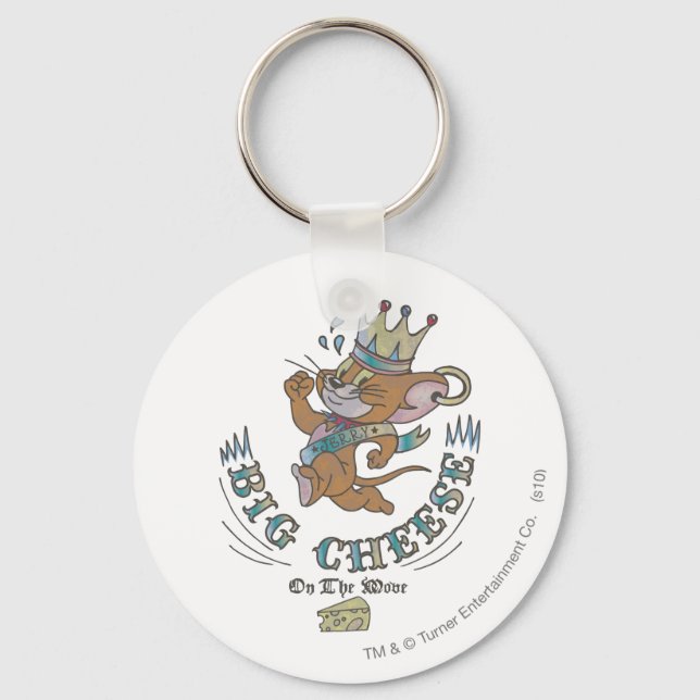 Jerry Big Cheese On The Moon 2 Key Ring (Front)