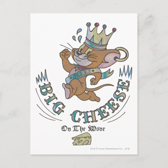 Jerry Big Cheese On The Moon 2 Postcard (Front)