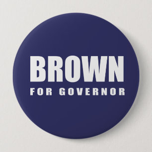 JERRY BROWN Election Gear 10 Cm Round Badge