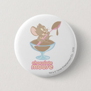 Jerry Chocolate Mouse 6 Cm Round Badge